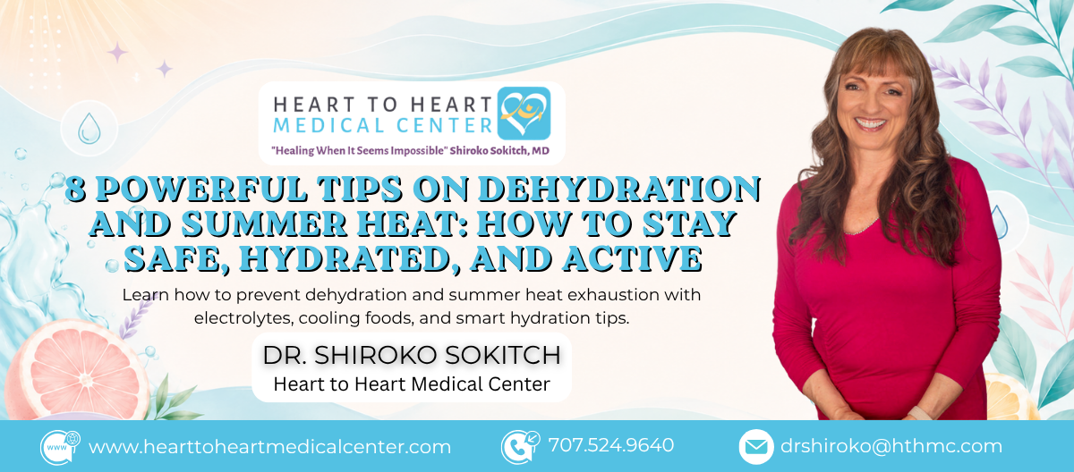 : Dr. Shiroko Sokitch teaching about dehydration and summer heat hydration tips