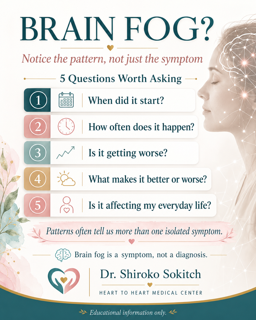brain fog causes poster